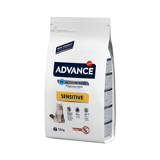 Advance Sensitive Somonlu Yetişkin Kedi Maması (1,5 kg)