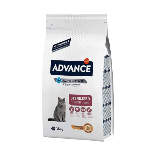 Advance Tavuk Etli ve Arpalı Kısırlaştırılmış Yaşlı Kedi Maması (1,5 kg)