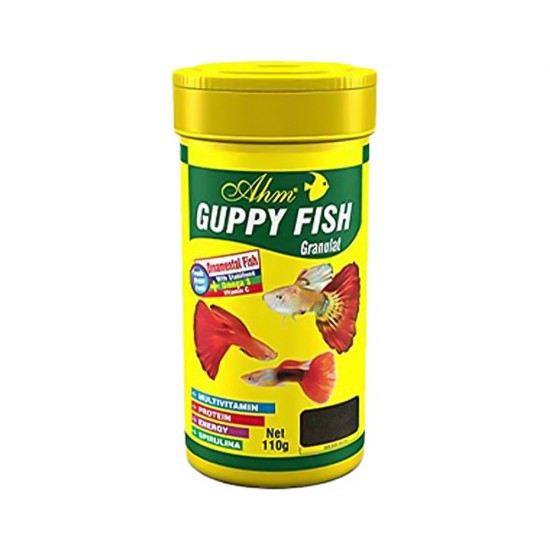 Ahm Guppy Granul Food Balık Yemi (100 ml)