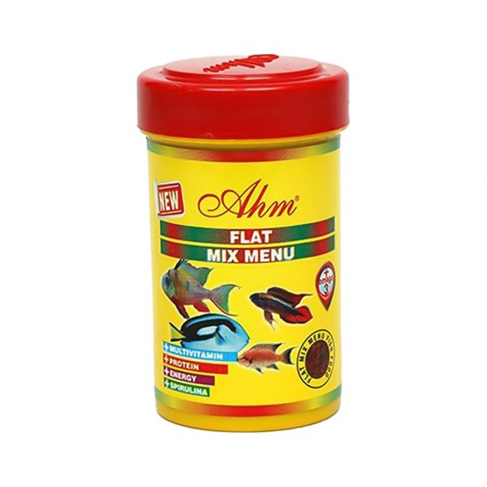 Ahm Flat Mix Menü Balık Yemi (100 ml)