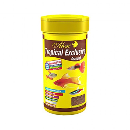 Ahm Tropical Exclusive Granül Balık Yemi (100 ml)