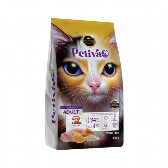 Petiva Balık Etli Yetişkin Kedi Maması (1,5 kg)