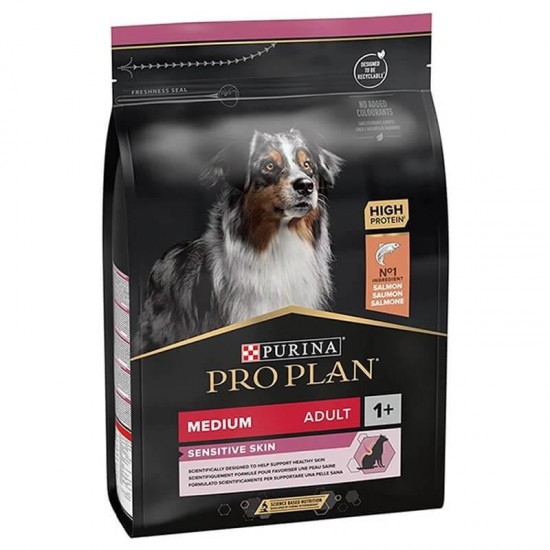 Purina Pro Plan Hassas Cilt Somonlu Orta Irk Yetişkin Köpek Maması (3 kg)