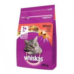 Whiskas Biftek ve Havuç Yetişkin Kedi Maması (300 g)