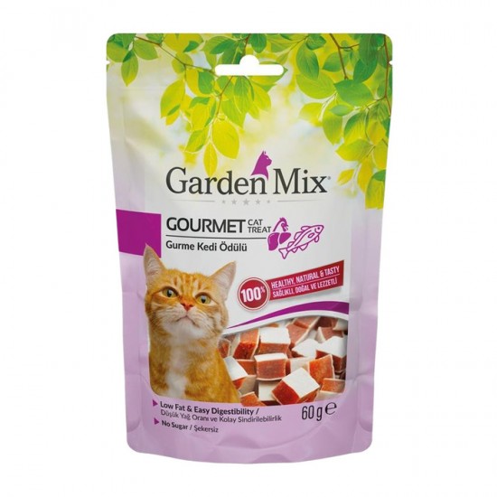 Garden Mix Gurme Tavuk Etli & Balıklı Kedi Ödülü (60 g)