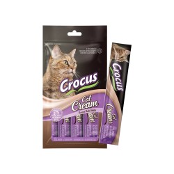 Crocus Somonlu & Karidesli Krema Kedi Ödül Maması (4 x 15 g)