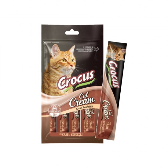 Crocus Yengeçli Krema Kedi Ödül Maması (4 x 15 g)