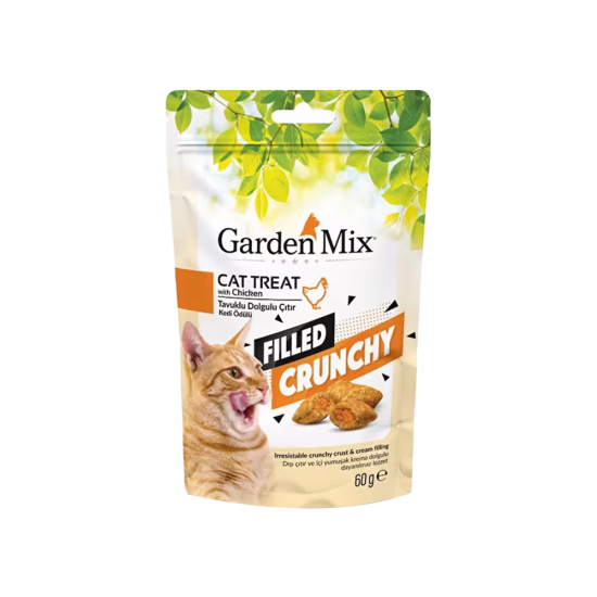Garden Mix Tavuklu İçi Dolgulu Çıtır Kedi Ödülü (60 g)