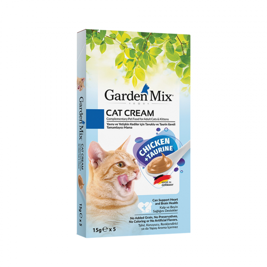 Gardenmix Kedi Ödül Kreması Tavuk + Taurin (5 x15 g)
