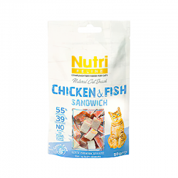 Nutri Tavuk Etli ve Balıklı Kedi Ödül Maması (50 g)