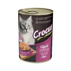 Crocus Ciğer Etli Yetişkin Kedi Konserve Maması (400 g)