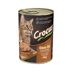 Crocus Dana Etli Yetişkin Kedi Konserve Maması (400 g)