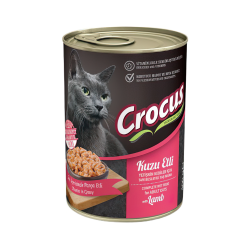 Crocus Kuzu Etli Yetişkin Kedi Konserve Maması (400 g)