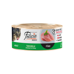 Felicia İnsight Tahılsız Tavuk Etli Fileto Yetişkin Kedi Konserve Maması (85 g)