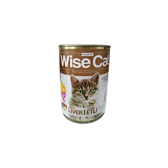 Wise Cat Ciğer Etli Kedi Konserve Maması (415 g)