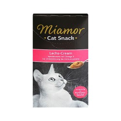 Miamor Cream Somonlu Tamamlayıcı Ek Besin Kedi Ödülü (6 x 15 g)