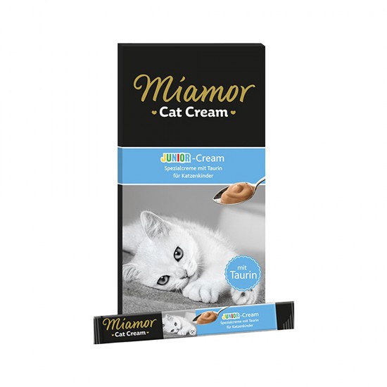 Miamor Junior Cream Süt Kremalı Ek Besin ve Yavru Kedi Ödülü (5 x 15 g)