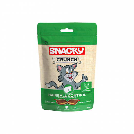 Snacky Crunchy Hairball Tavuk Etli Kedi Ödülü (60 g)