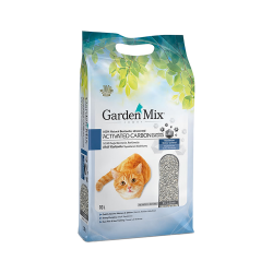 Garden Mix Aktif Karbonlu İnce Taneli Topaklanan Kedi Kumu (10 L)