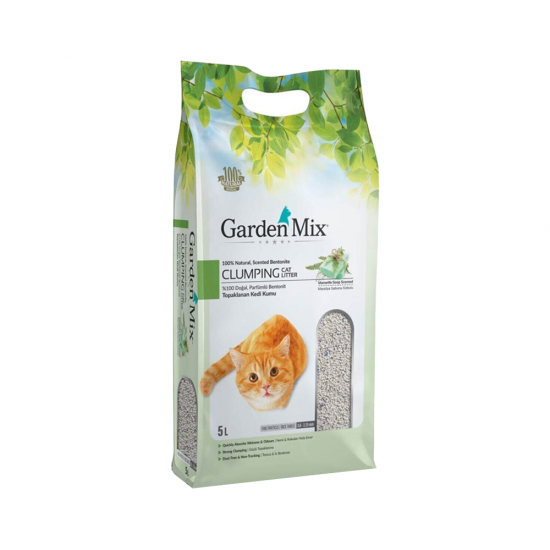 Garden Mix Marsilya Sabunu Kokulu İnce Taneli Kedi Kumu (5 L)