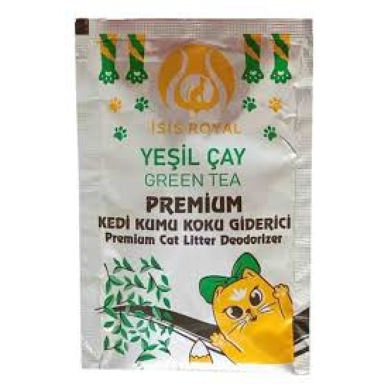 İsis Royal Yeşil Çay Kokulu Kedi Kumu Koku Giderici (10 x 25 g)