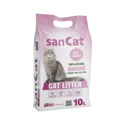 SanCat Bebek Pudralı İnce Taneli Kedi Kumu (10 L)