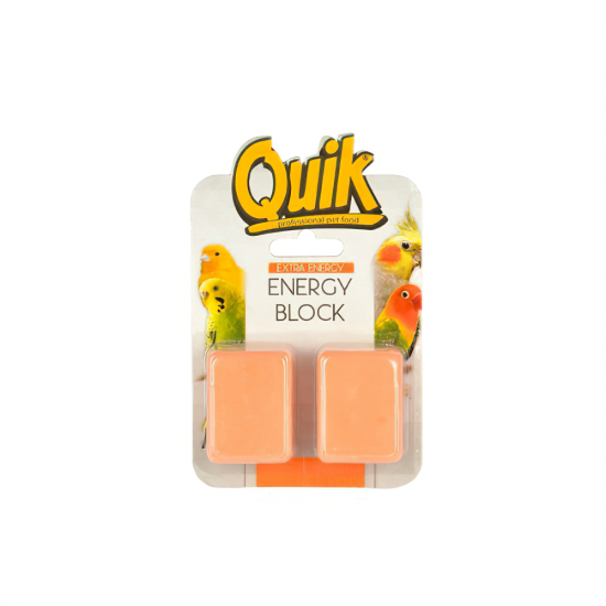 Quik Portakallı Muhabbet Kuşu Enerji Bloğu (2'li)