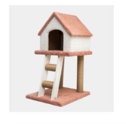 2 Katlı Tırmalamalı Kedi Evi