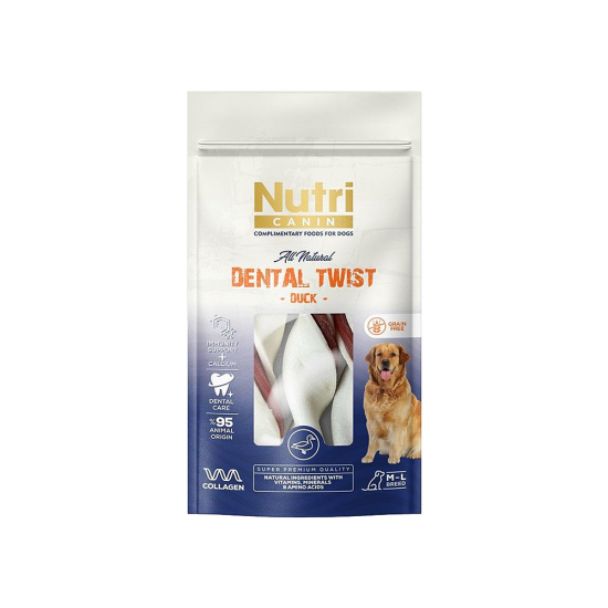 Nutri Canin Ördek Etli Dental Köpek Ödül Kemiği (120 g)