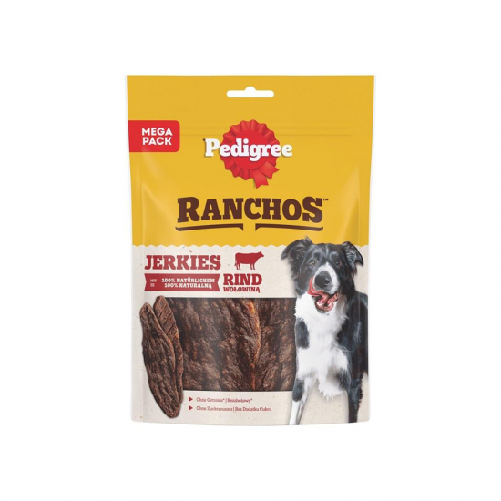 Pedigree Ranchos Jerkies Tahılsız Sığır Etli Köpek Ödül Maması (70 g)