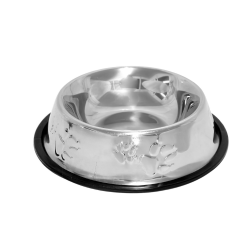 Ally Paws Pati Desenli Çelik Mama Kabı (18 cm)