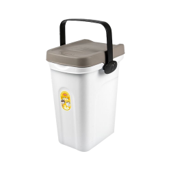 Stefanplast Kedi ve Köpek Kahverengi Mama Saklama Kabı Beyaz (7 L)