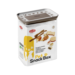 Stefanplast Kedi ve Köpek Gri Beyaz Atıştırmalık Mama Kutusu (2,2 L)