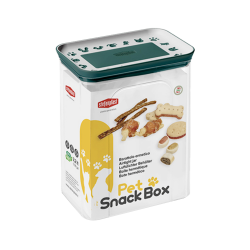 Stefanplast Kedi ve Köpek Yeşil Beyaz Atıştırmalık Mama Kutusu (2,2 L)