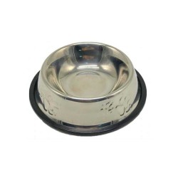 Petpretty Ally Paws Pati Desenli Çelik Mama Kabı (22 cm)