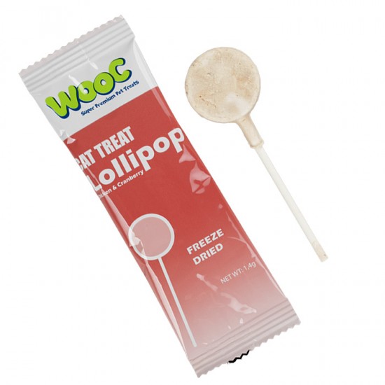 Wooc Tavuk&Kızılcıklı Kedi Lolipop 20'li 1.4 gr