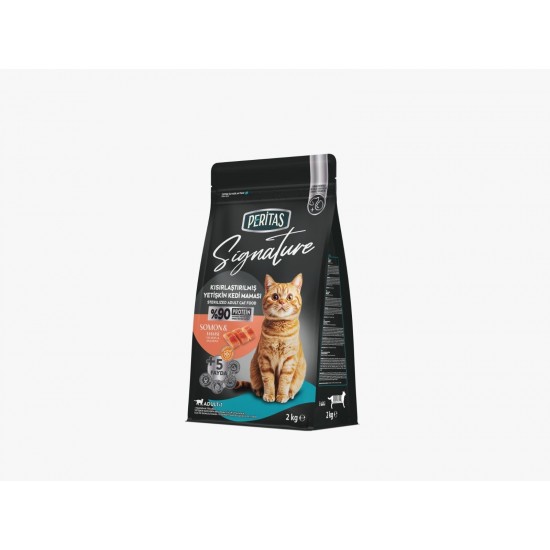Peritas Signature Somonlu ve Hamsili Kısırlaştırılmış Kedi Maması (2 kg)