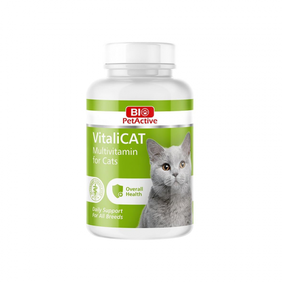 Bio PetActive VitaliCat Kediler İçin Multivitamin Tableti (60'lı)