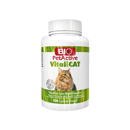 Bio PetActive Vitalicat Kediler İçin Multivitamin Tablet (150'li)