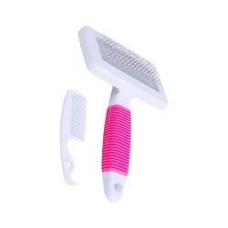 Petpretty Silikon Saplı Boncuk Uçlu Kedi ve Köpek Tarama Fırçası (14 cm)