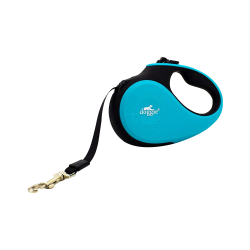 Doggie Otomatik Köpek Tasması Soft Mavi L (5 m)