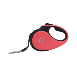 Doggie Soft Seri Otomatik Makaralı Gezdirme Tasması Pembe L (5 m)