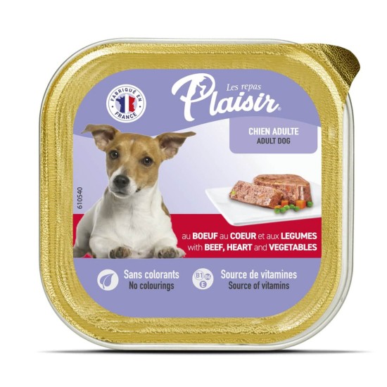 Plaisir Biftek Etli ve Sebzeli Yetişkin Köpek Konserve Maması (150 g)