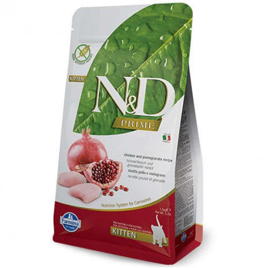 N&D Tahılsız, Tavuk Etli & Narlı Yavru Kedi Maması (1,5 kg)