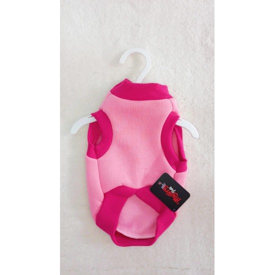 MYSTERY PEMBE KOLSUZ POLAR SÜVETER XL