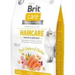 BRİT CARE TAHILSIZ HAİRCARE TAVUKLU SOMONLU KEDİ MAMASI 2 KG